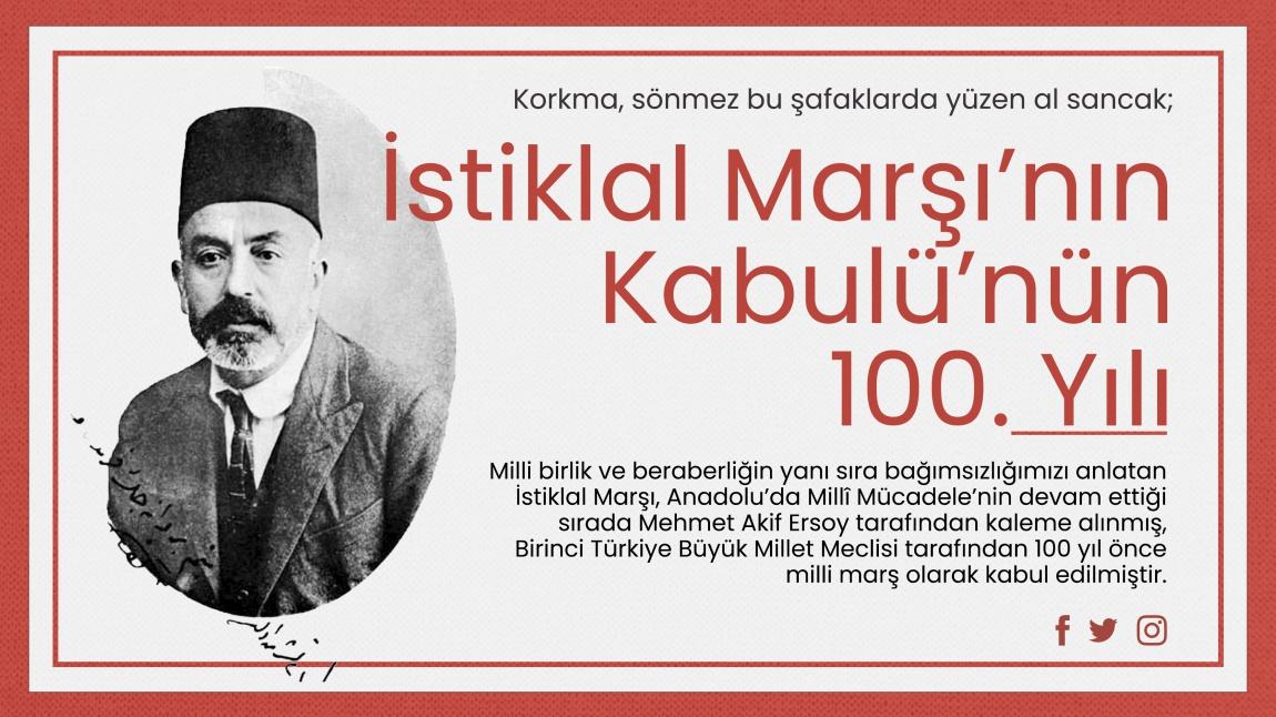 İstiklal Marşı'nın kabulünün 100. yılı: İstiklal Marşı'nın kabulü ve Mehmet Akif Ersoy...